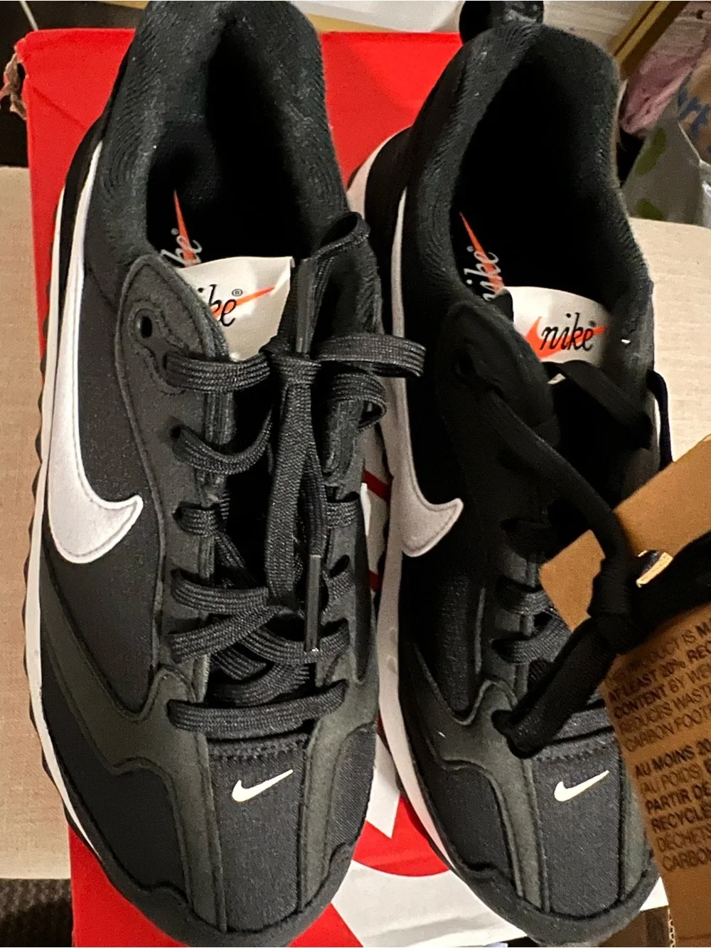 Nike Men’s Black/White Air Max Casual Sneakers